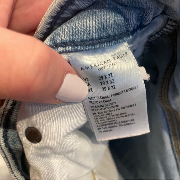 American Eagle Flex Men’s Lightwash Jeans Size 29x32 - Picture 2 of 3